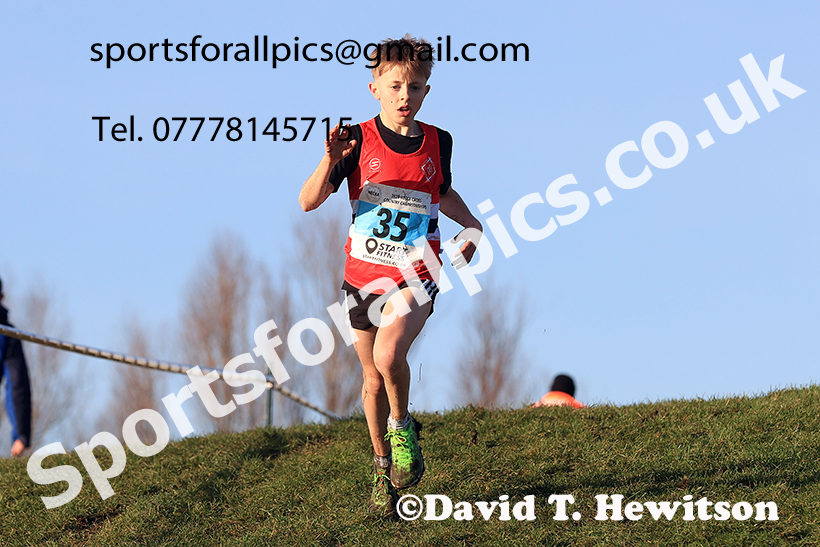 Boys under-13s 2024 NECAA Cross Country Champs., Temple Park, South Shields. Photo: David T. Hewitson/Sports for All Pics